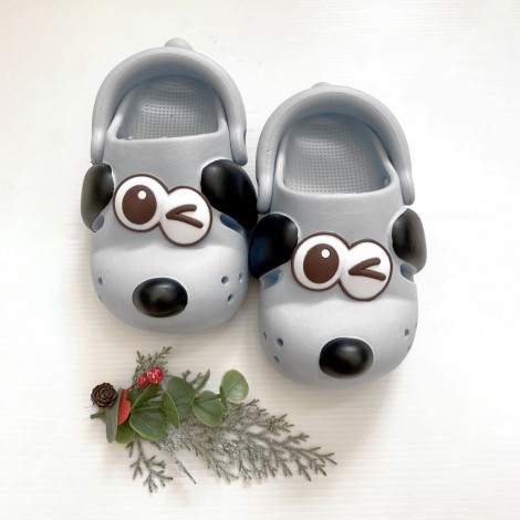 Saboti tip crocs Doggy sky blue