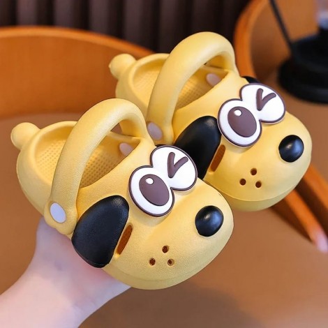Saboti tip crocs Doggy yellow