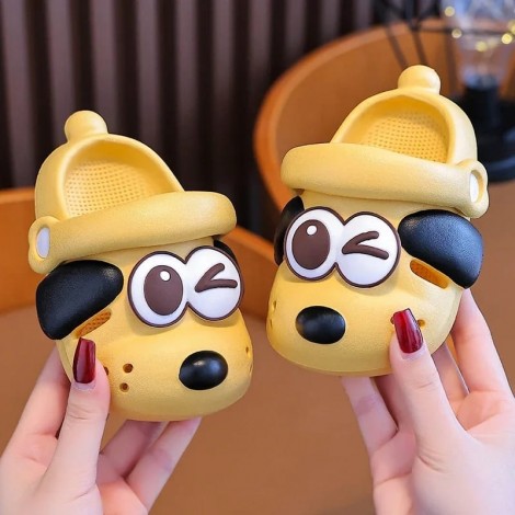 Saboti tip crocs Doggy yellow