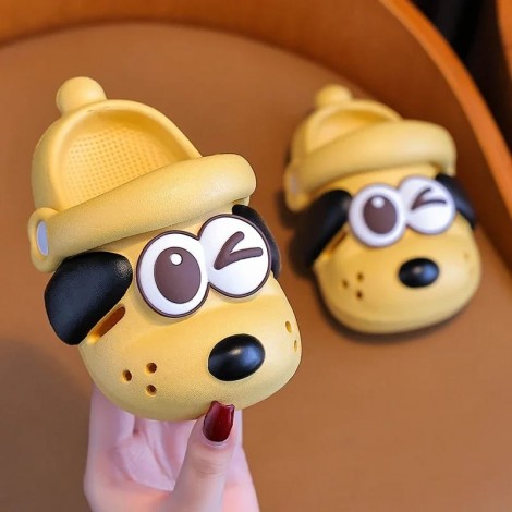 Saboti tip crocs Doggy yellow