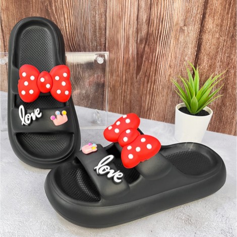 Papuci crocs Love black