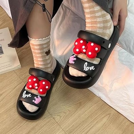 Papuci crocs Love black