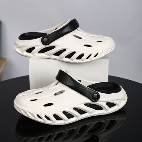 Saboti tip crocs Sandu white