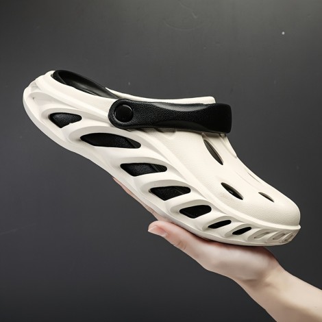 Saboti tip crocs Sandu white