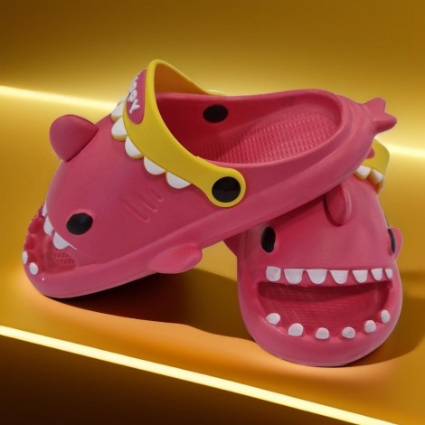 Saboti tip crocs Shark pink