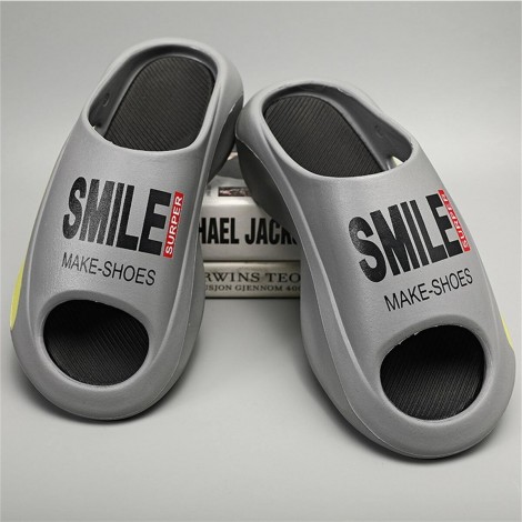 Saboti tip crocs Smile grey blue