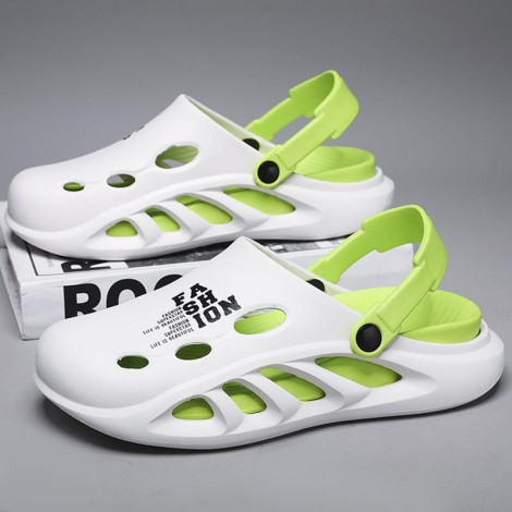 Saboti tip crocs Sorin white-green easter Saboti tip crocs Sorin white-green easter