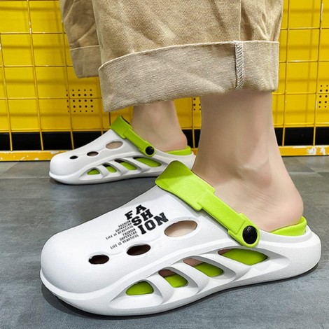 Saboti tip crocs Sorin white-green easter Saboti tip crocs Sorin white-green easter