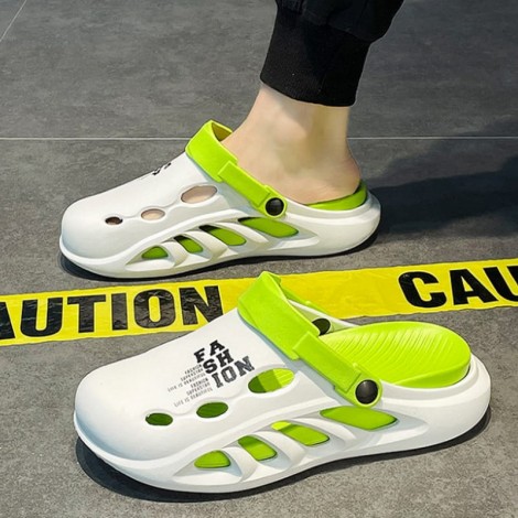 Saboti tip crocs Sorin white-green easter Saboti tip crocs Sorin white-green easter