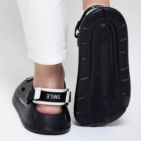 Saboti tip crocs Sunny Moon black easter