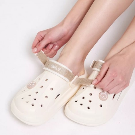 Saboti tip crocs Sunny white easter