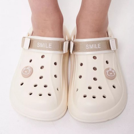 Saboti tip crocs Sunny white easter