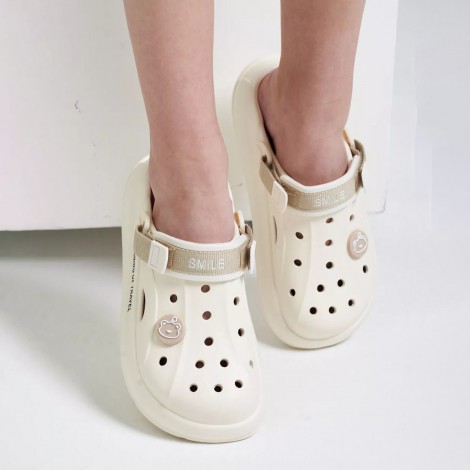 Saboti tip crocs Sunny white easter
