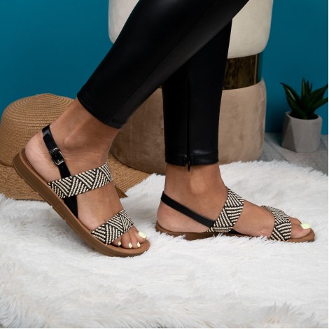 Sandale Vivid black