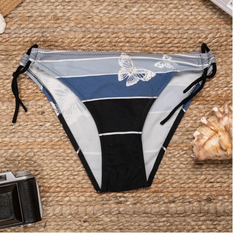 Costum de baie Butterfly, albastru, 3 piese