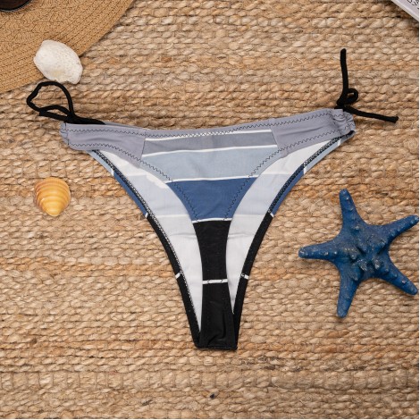 Costum de baie Butterfly, albastru, 3 piese