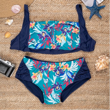 Costum de baie Teodora, blue, 2 piese