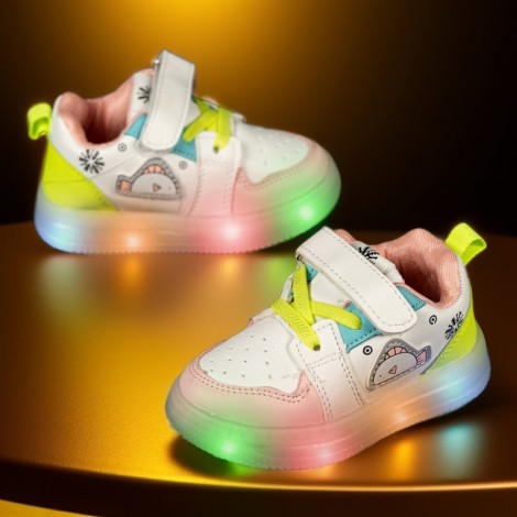 Pantofi Sport cu luminite Arigo roz, MRT24