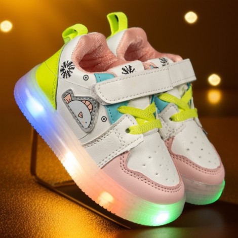Pantofi Sport cu luminite Arigo roz, MRT24