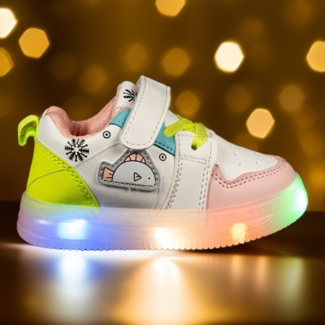 Pantofi Sport cu luminite Arigo roz, MRT24