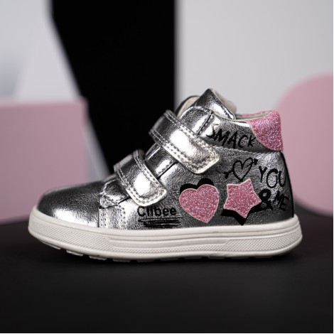 Pantofi Sport Glitter silver