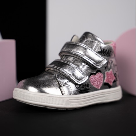 Pantofi Sport Glitter silver