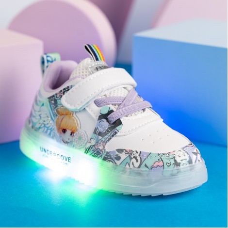 Pantofi Sport cu luminite Akira violet