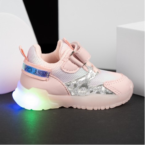Pantofi Sport cu luminite Barby pink