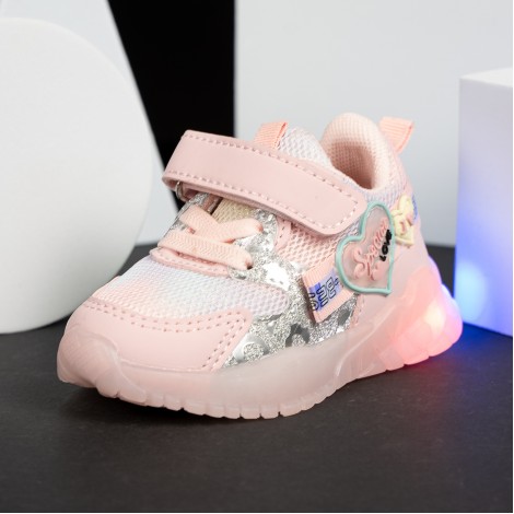 Pantofi Sport cu luminite Barby pink
