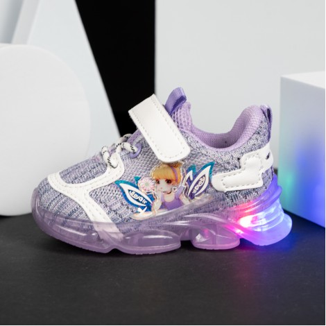 Pantofi Sport cu luminite Clara violet