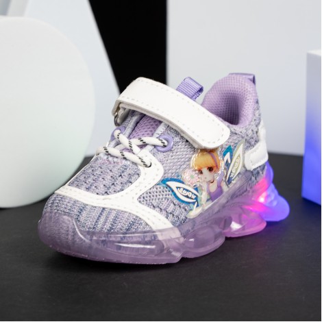 Pantofi Sport cu luminite Clara violet