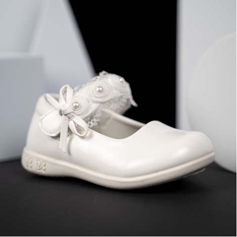Pantofi Rose white