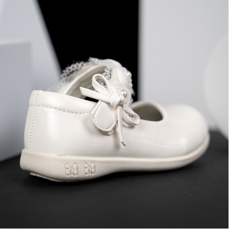 Pantofi Rose white