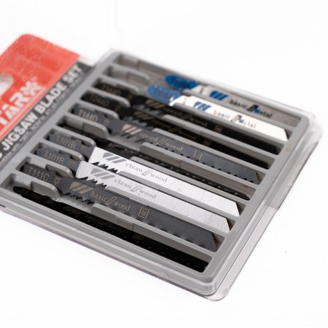 Set 10 lame T111C-T101B-T144D-T124D lemn si T118A metal HCS, fierastrau pendular tip soricel