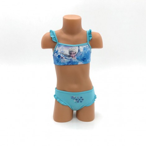 Costum de baie fete Selena, albastru, 2 piese