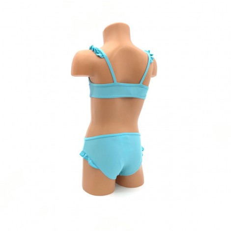 Costum de baie fete Selena, albastru, 2 piese