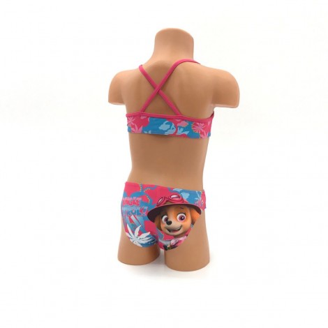 Costum de baie fete  Jungle patrol, roz, 2 piese
