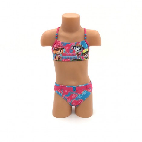Costum de baie fete  Jungle patrol, roz, 2 piese