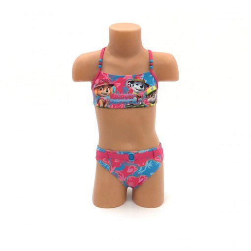 Costum de baie fete  Jungle patrol, roz, 2 piese