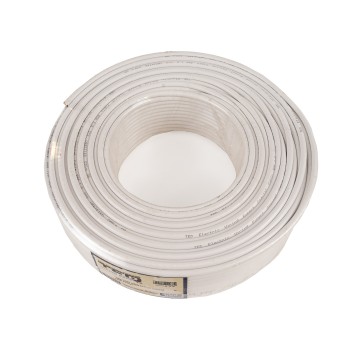 Cablu coaxial, 100m, RG6, 75 ohmi, RG6-CCS/AL, alb
