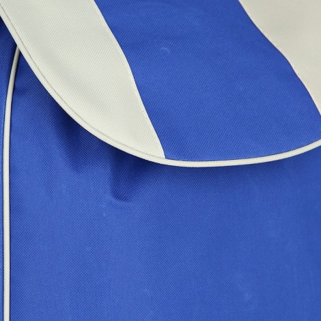 Carut de cumparaturi, doua roti, cadru metalic, pliabil, albastru