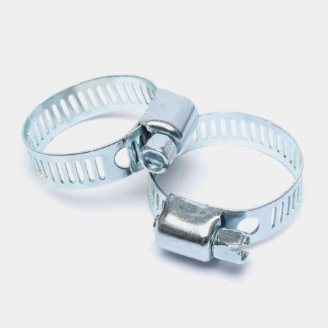 Cleme metalice, colier, HC 100, 12 piese, reglabile