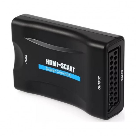 Convertor semnal video HDMI la SCART QY-V06, FullHD 1080p
