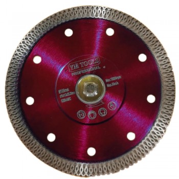 Disc diamantat pentru ceramica, 125 mm, taiere uscata/umeda, rosu