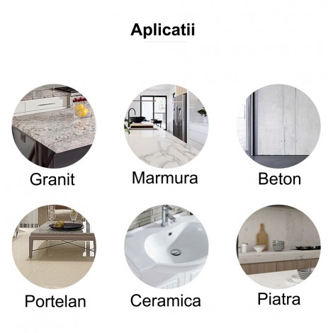 Disc diamantat pentru ceramica, 125 mm, taiere uscata/umeda, rosu