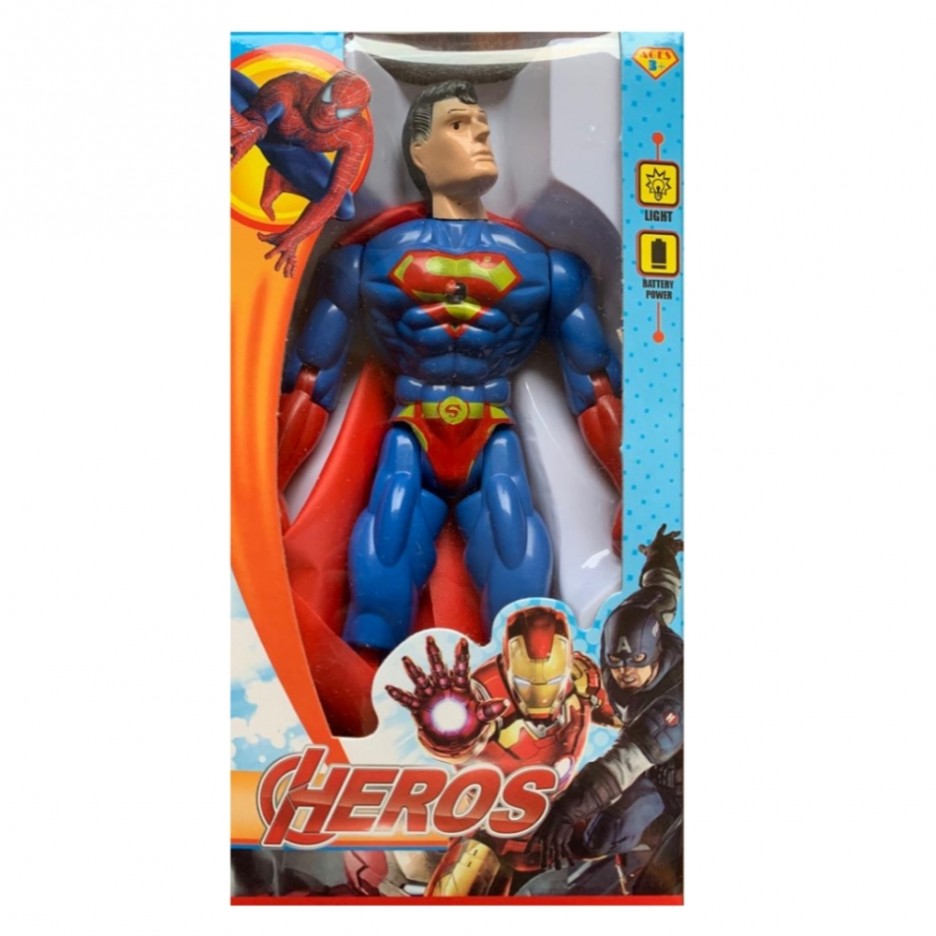 Figurina Superman din Avengers cu lumini LED