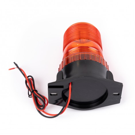 Girofar lumina portocalie, 12-24V, LED SMD, VS-018, cu talpa prindere 2 suruburi