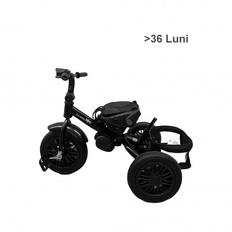 Tricicleta cu scaun reversibil si pozitie de somn, L-Sun 6088, 8luni - 5ani, gri
