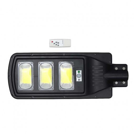 Proiector solar 360W, 300 LED COB, telecomanda, senzor de miscare si lumina