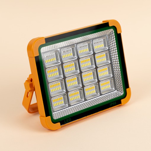 Lampa de lucru D9 cu panou solar 192 LED, 16 cadrane, lumina alb cald si rece